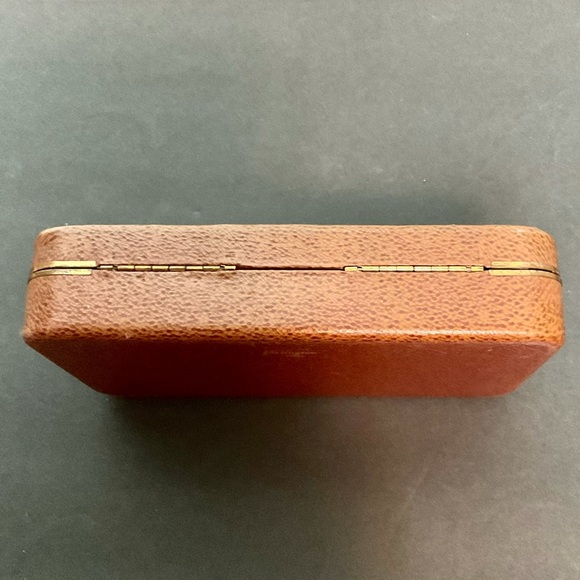 Vintage Mid Century Modern Farrington Texol Jewelry Box Brown - Picture 5 of 10